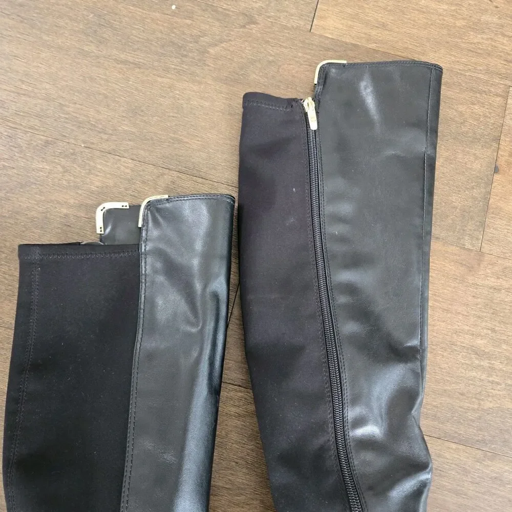 Marc Fisher Knee Black Boot Womens Size 9